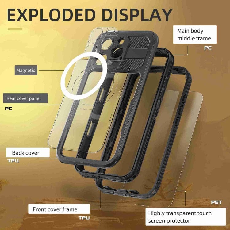 Apple iPhone 16 Pro Max RedPepper Shellbox MagSafe Waterproof Full Cover - Image 6