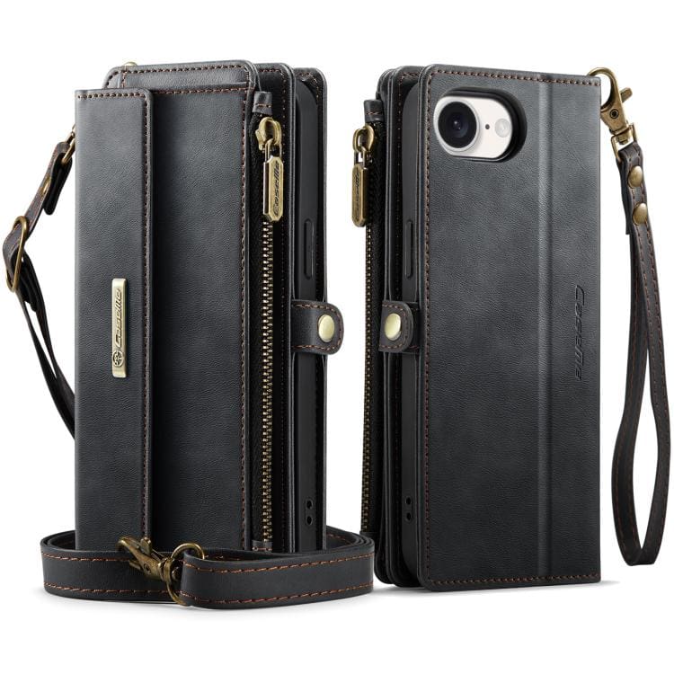 Apple iPhone 16e/17e CaseMe C39 Wallet, RFID Protection, 9 Card Slots, Cash Pocket, Zipped Coin Wallet - Image 2