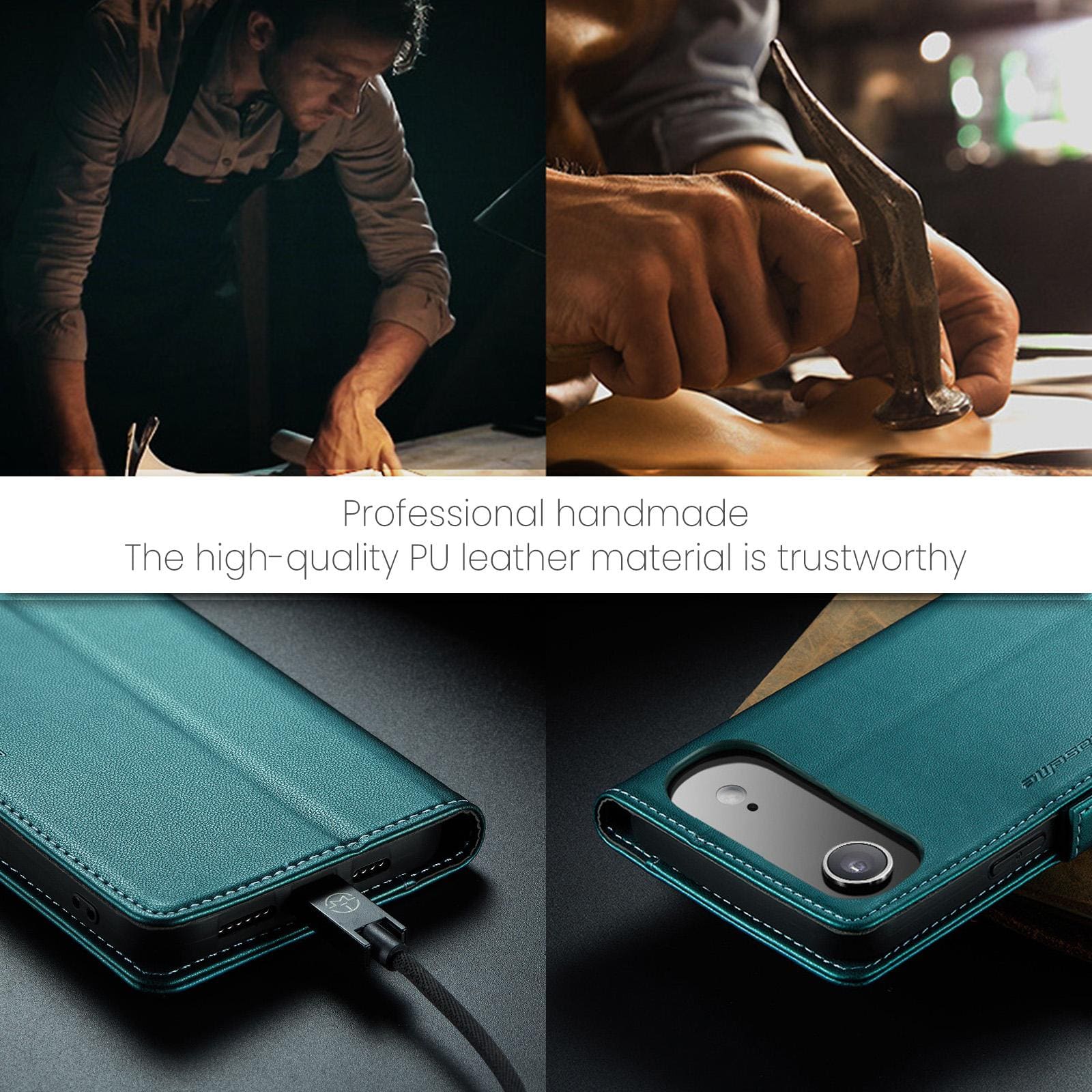 Apple iPhone 17 Air CaseMe 023 Wallet Flip Cover, RFID Protection, Card Holder - Image 11