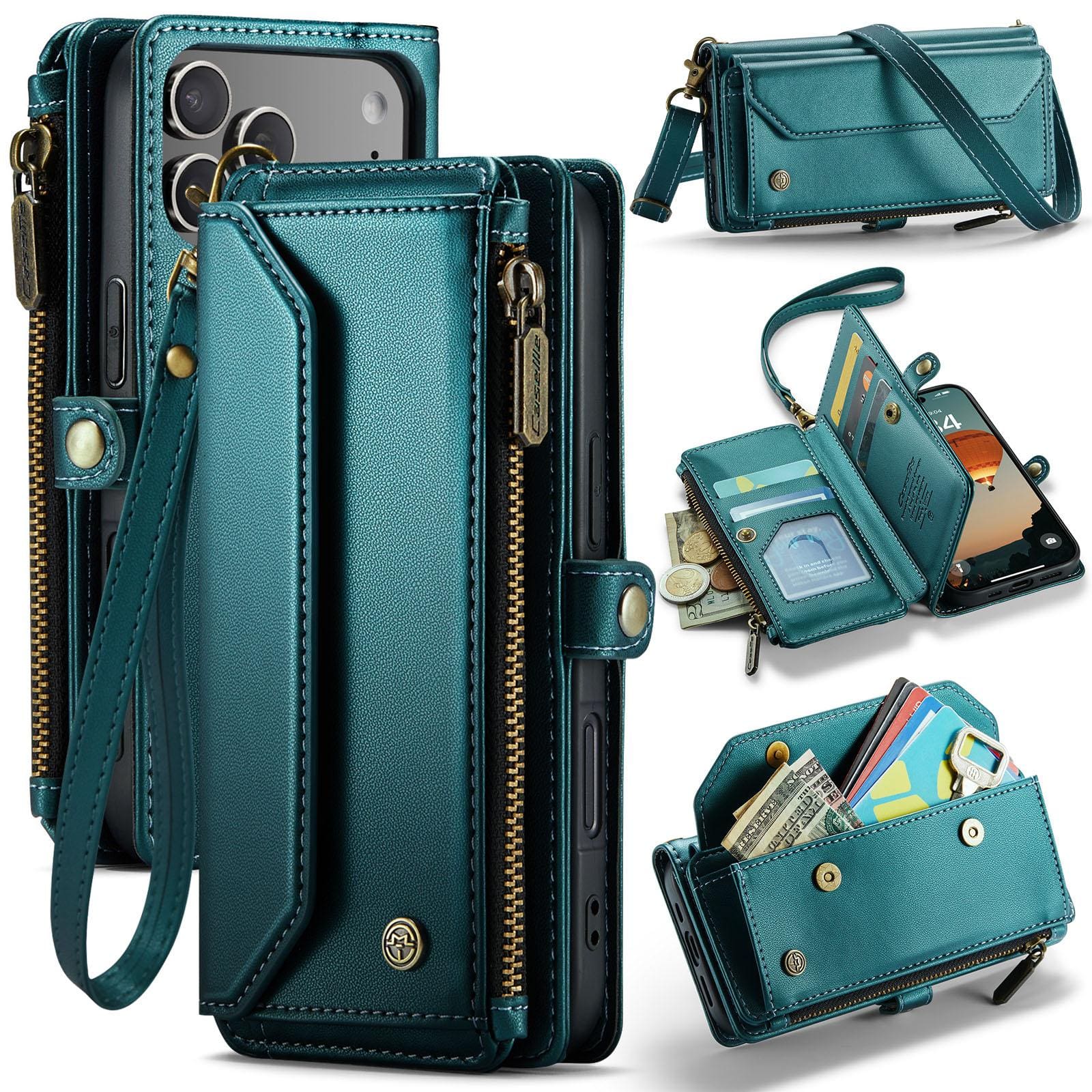 Apple iPhone 17 Pro CaseMe C36 Wallet, 7 Card Slots, Cash Pocket, Zipped Coin Wallet - Image 10