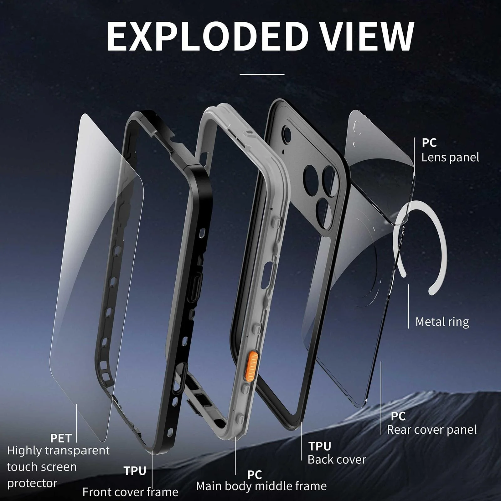 Apple iPhone 17 Pro Max RedPepper MagSafe Waterproof Full Cover - Image 9