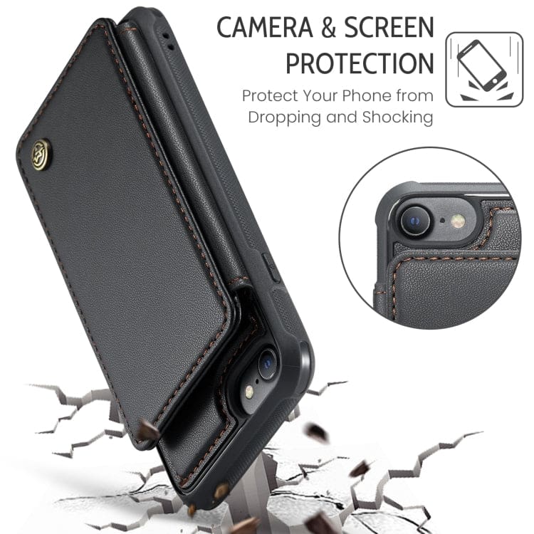 Apple iPhone 6/7/8/SE CaseMe C22 Rear Wallet Cover with Card Slots - Image 5