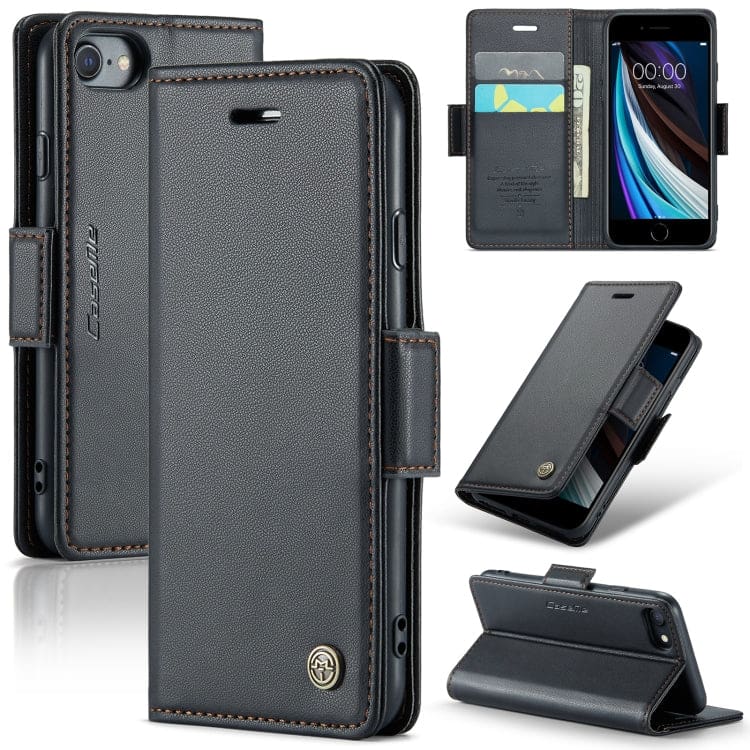 Apple iPhone 7 / 8 / SE CaseMe 023 Wallet Flip Cover, RFID Protection, Card Holder - Image 7