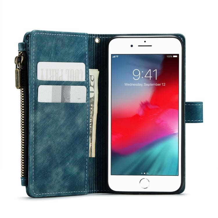 Apple iPhone 7/8/SE CaseMe C30 Multifunction Wallet, Zip Pocket, 7 Card Slots - Image 4
