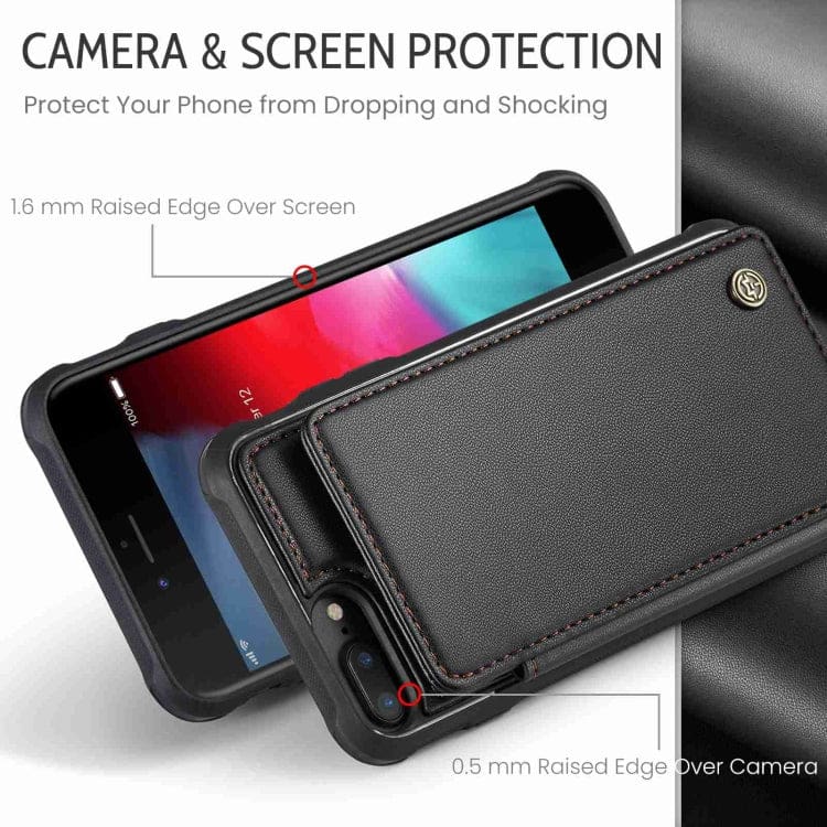 Apple iPhone 7 Plus / 8 Plus CaseMe C22 Rear Wallet Cover with Card Slots - Image 3