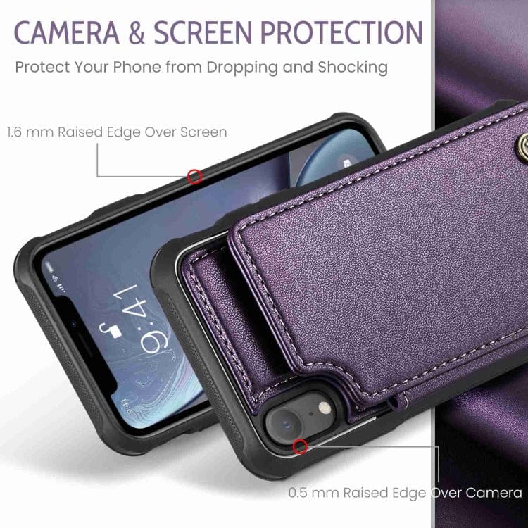 Apple iPhone XR CaseMe C22 Rear Wallet Cover with Card Slots - Image 3