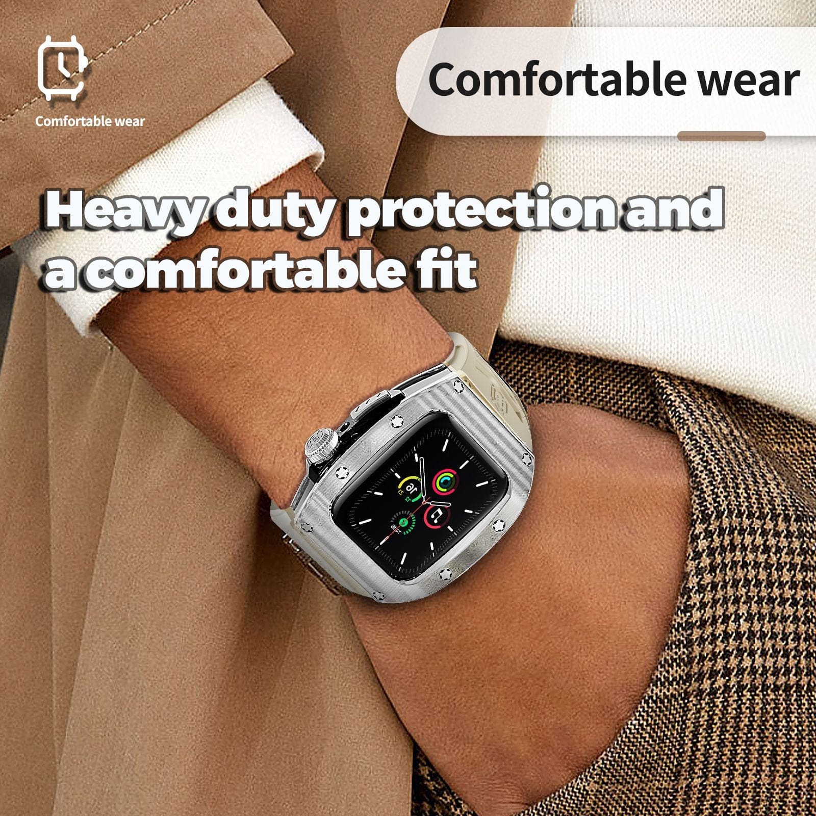 Apple Watch 44mm/45mm RedPepper Shellbox Stainless Watch Case & Strap - Image 9