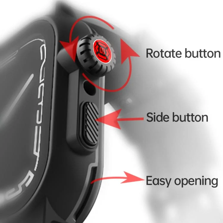 Apple Watch Series 7/8/9 45mm RedPepper Shellbox Waterproof Watch Cover with Screen Protector - Image 6