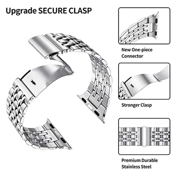 Apple Watch Stainless Steel Link Band | Metal Replacement Strap - Image 2