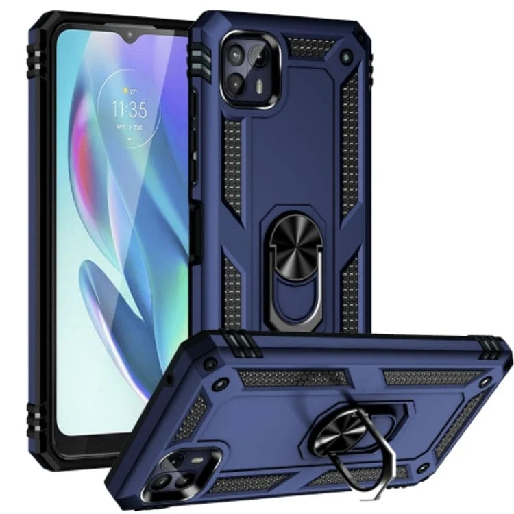 Motorola Moto G50 5G Armor Rugged Case with Metal Ring/Stand