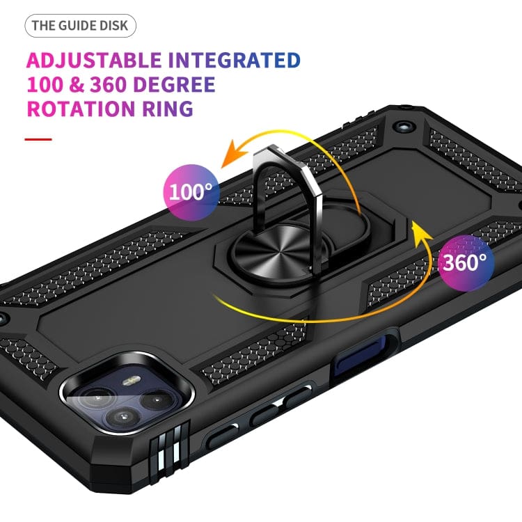 Motorola Moto G50 5G Armor Rugged Case with Metal Ring/Stand - Image 7
