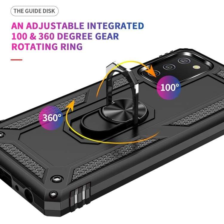Samsung Galaxy A02S Armor Rugged Case with Metal Ring/Stand - Image 6