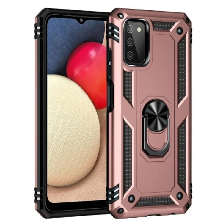 Samsung Galaxy A03S Armor Rugged Case with Metal Ring/Stand