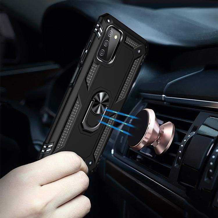 Samsung Galaxy A03S Armor Rugged Case with Metal Ring/Stand - Image 7