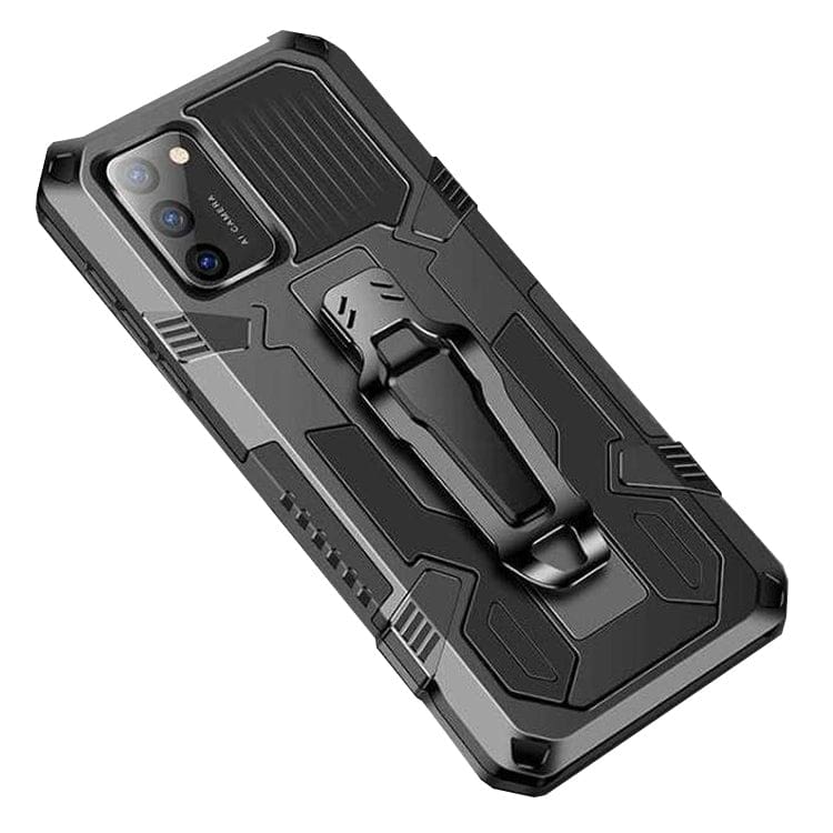 Samsung Galaxy A02S Armor Rugged Protective Cover with Belt Clip/Stand