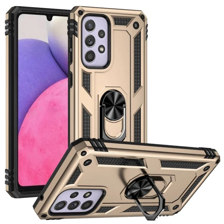 Samsung Galaxy A33 5G Armor Rugged Cover with Metal Ring/Stand