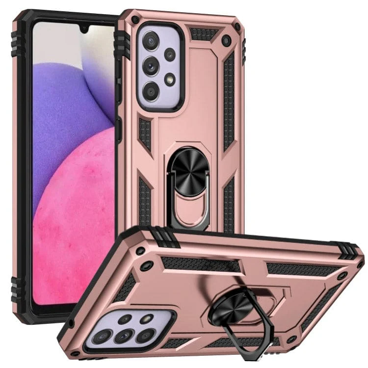 Samsung Galaxy A33 5G Armor Rugged Cover with Metal Ring/Stand - Image 8