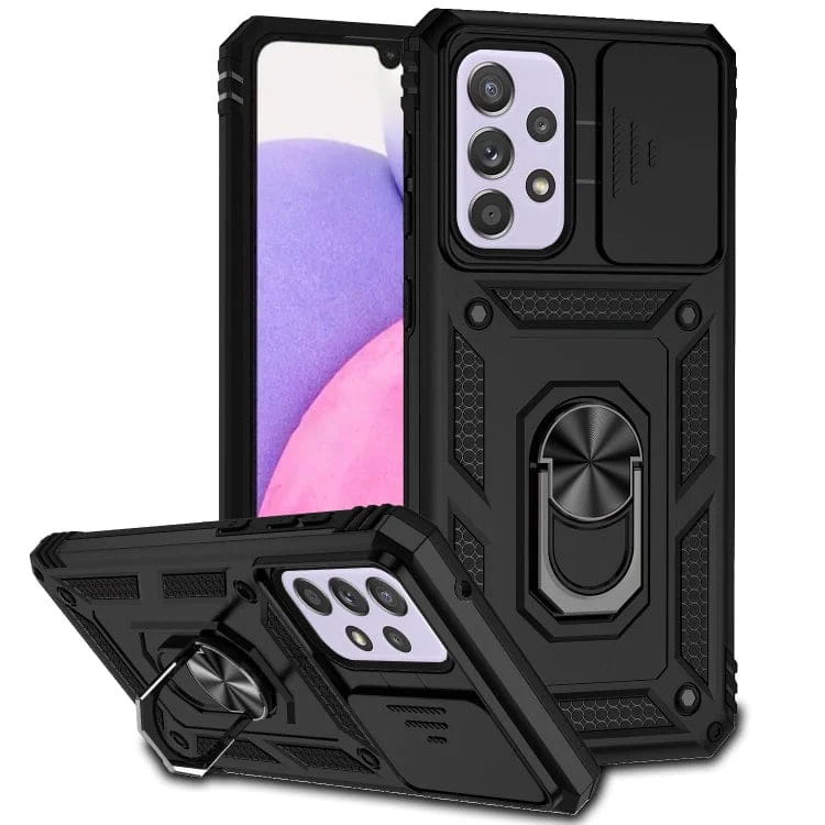 Samsung Galaxy A33 5G Armor Rugged Sliding Camera Cover with Ring/Stand - Image 10