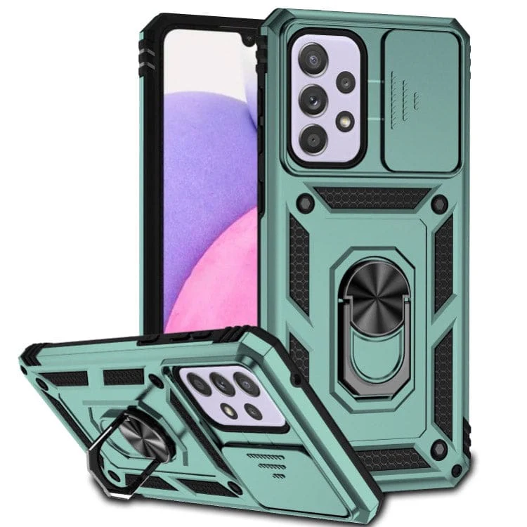 Samsung Galaxy A33 5G Armor Rugged Sliding Camera Cover with Ring/Stand - Image 11