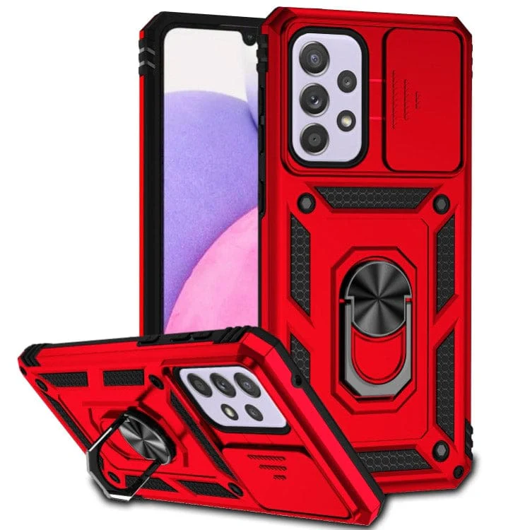 Samsung Galaxy A33 5G Armor Rugged Sliding Camera Cover with Ring/Stand - Image 12