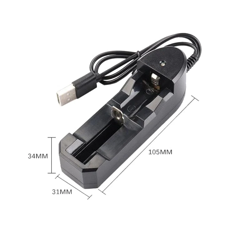 BMAX 18650 Lithium Battery Single Slot USB Charger - Image 2