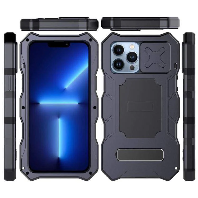 Apple iPhone 13 Pro - Metal Protective Cover and Screen Protection, Sliding Camera Cover, Water/Dust Resistant - Image 2