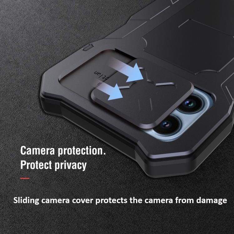 Apple iPhone 13 Pro - Metal Protective Cover and Screen Protection, Sliding Camera Cover, Water/Dust Resistant - Image 3