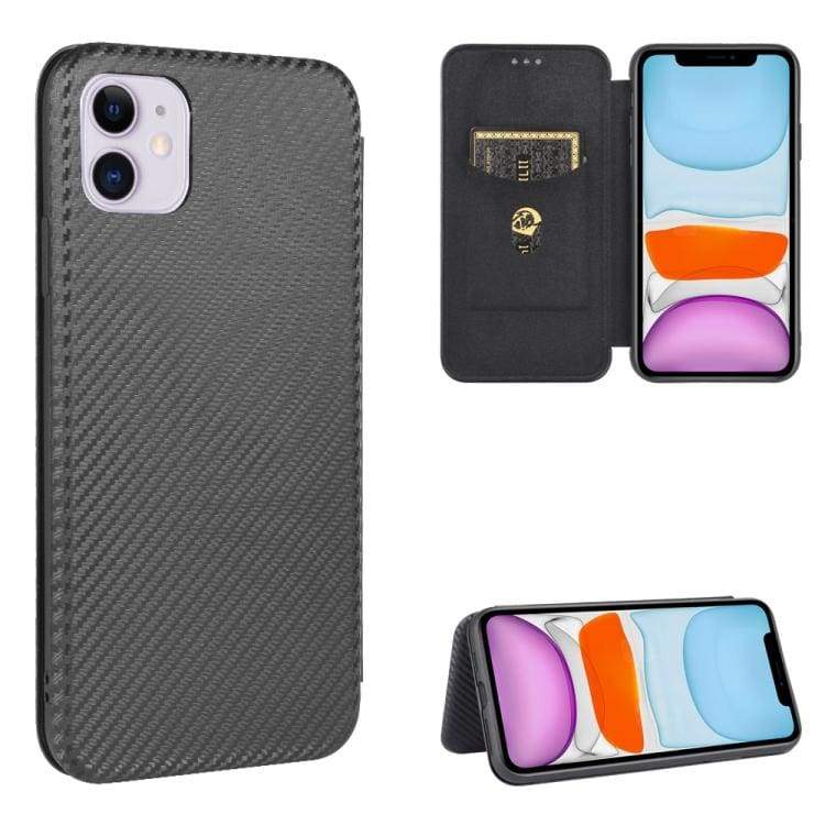 Apple iPhone 12 Mini Carbon Shell Flip Phone Cover/Wallet