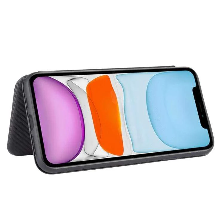 Apple iPhone 12 Mini Carbon Shell Flip Phone Cover/Wallet - Image 4