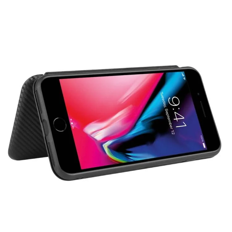 Apple iPhone 7 Plus / iPhone 8 Plus Carbon Shell Flip Phone Cover/Wallet - Image 5