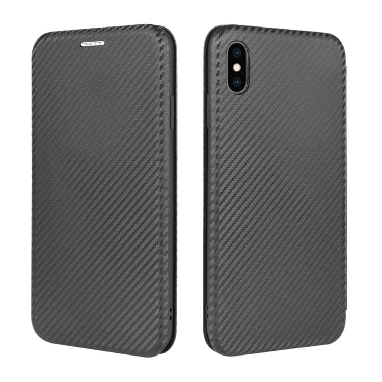 Apple iPhone XS Max Carbon Shell Flip Phone Cover/Wallet - Image 2