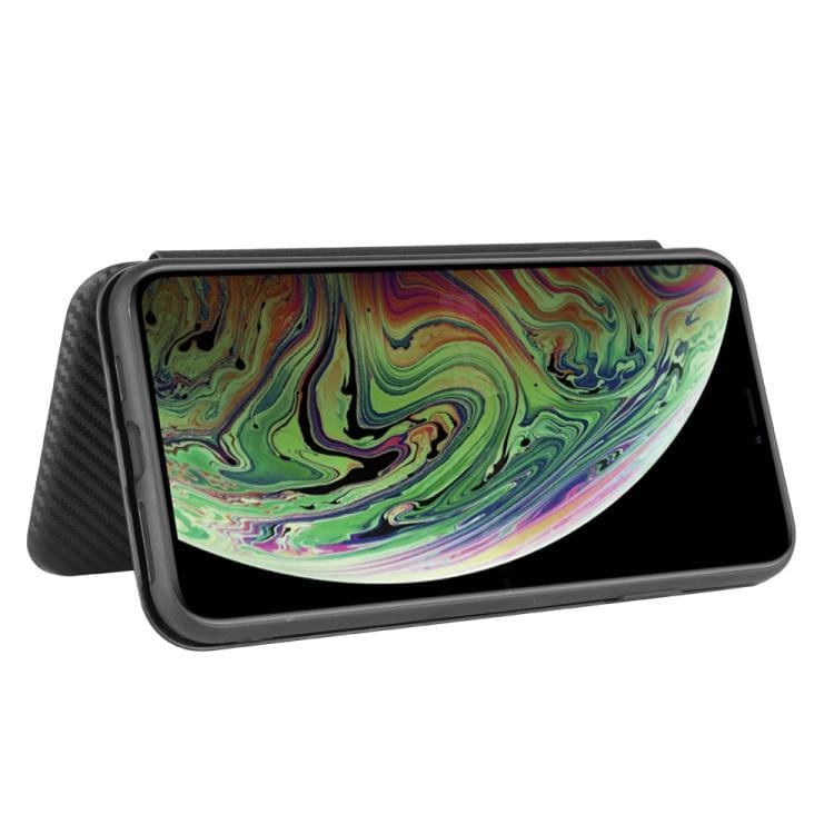 Apple iPhone XS Max Carbon Shell Flip Phone Cover/Wallet - Image 4