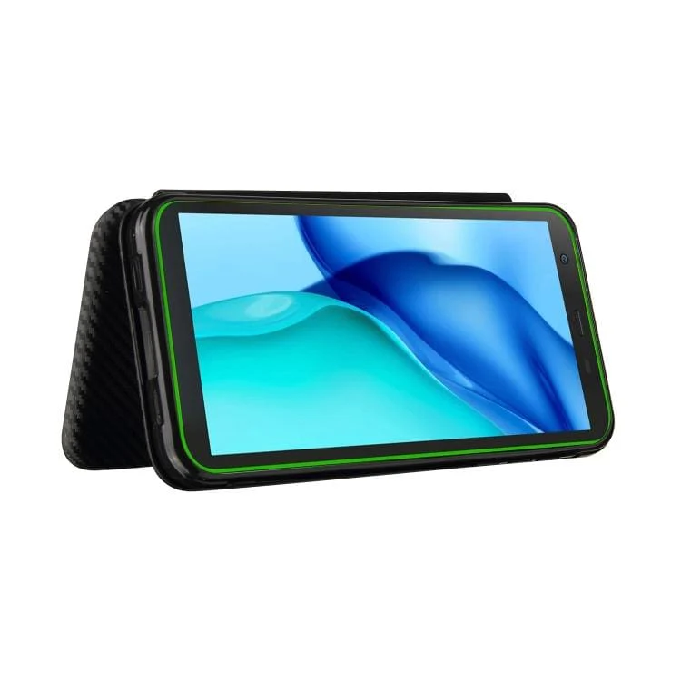 BLACKVIEW BV6300 / BV6300 PRO Carbon Shell Flip Phone Cover/Wallet - Image 4