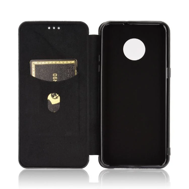 Doogee X95 / Doogee X95 Pro Carbon Shell Flip Phone Cover/Wallet - Image 4