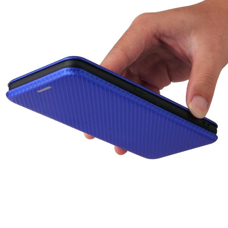 Oppo A74 4G , Oppo F19 Carbon Shell Flip Phone Cover/Wallet - Image 8