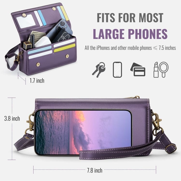 CaseMe ME30 Max Phone Crossbody Wallet | Shoulder and Wrist Strap | Card Slots - Image 3