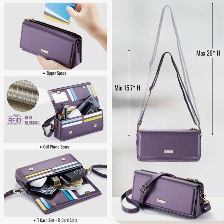 CaseMe ME30 Max Phone Crossbody Wallet | Shoulder and Wrist Strap | Card Slots - Image 4