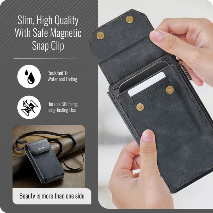 CaseMe ME40 Phone Crossbody Wallet, Shoulder and Wrist Strap, Card Slots - Image 6