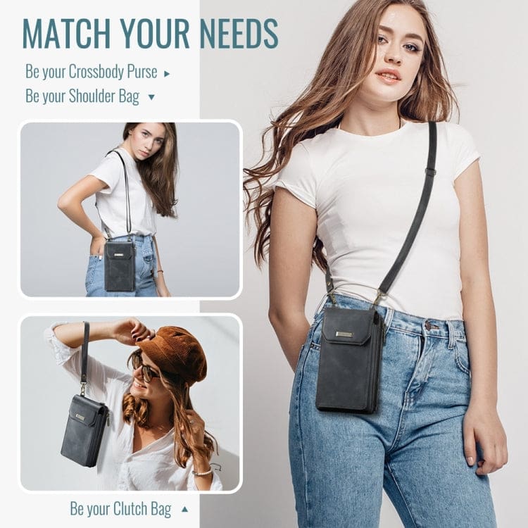CaseMe ME40 Phone Crossbody Wallet, Shoulder and Wrist Strap, Card Slots - Image 7