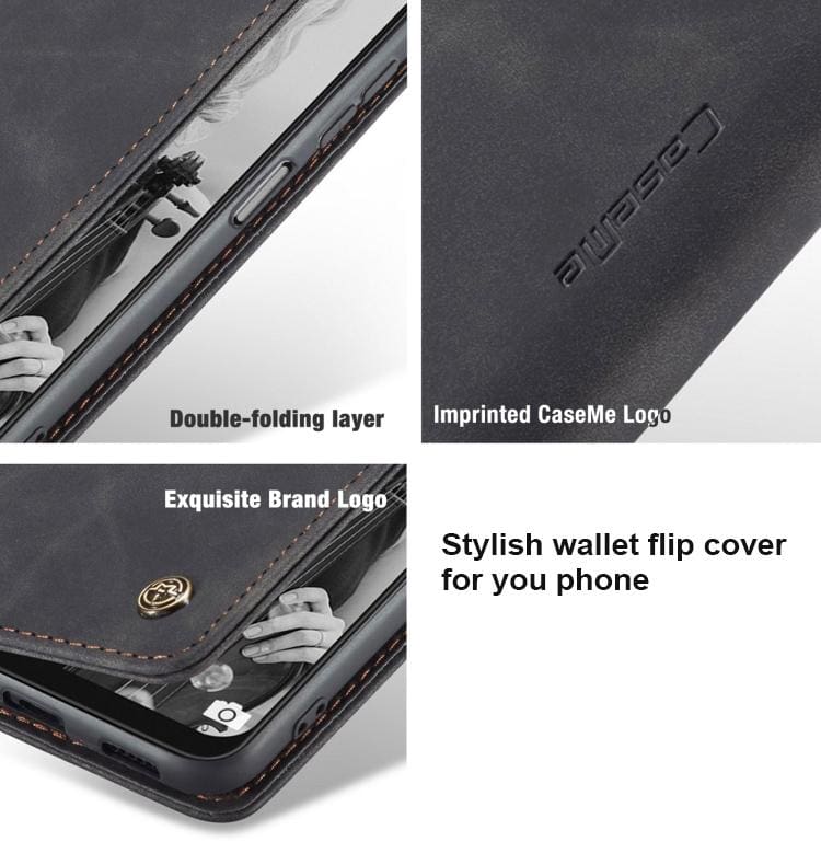 Samsung Galaxy A22 5G CaseMe Wallet Flip Cover with Magnetic Closing Front Cover , Card Slots, Wallet - Image 5
