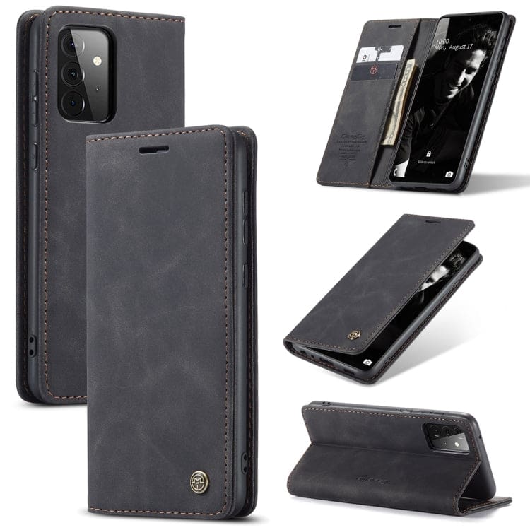 Samsung Galaxy A73 5G CaseMe 013 Wallet Flip Cover with Magnetic Closing Front Cover, Card Slots, Wallet