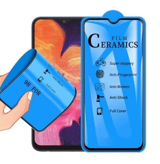 [3 PACK]  Samsung Galaxy M20 Ceramic Film Screen Protector, Anti-Scratch, Black Border
