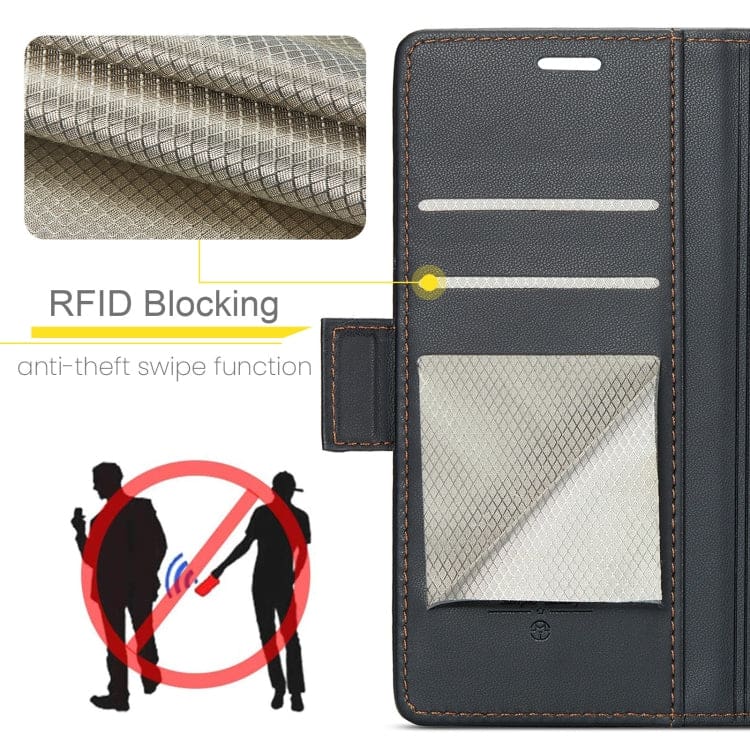 Samsung Galaxy Z Fold 5 CaseMe 023 Wallet Flip Cover, RFID Protection, Card Holder - Image 6
