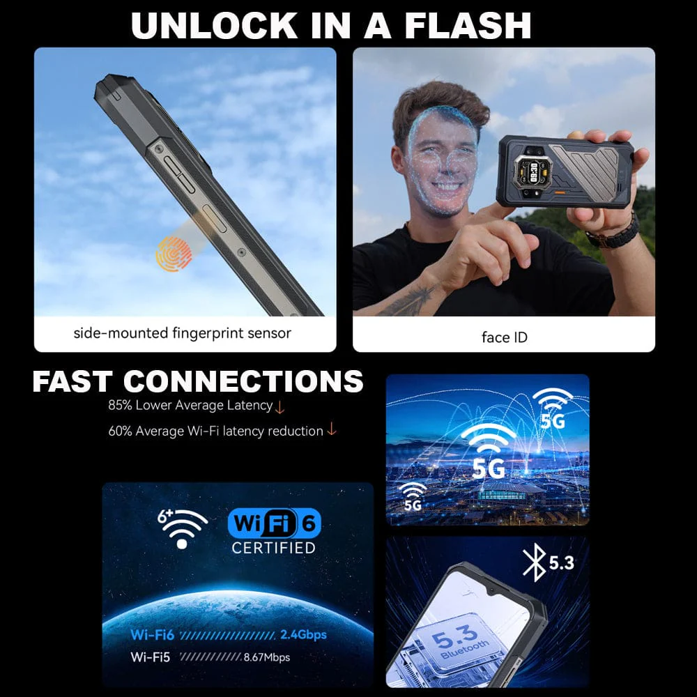 Cubot X Pro Rugged 5G, 10200mAh Battery, 24GB RAM+256GB, Type-C Video Output - Image 7