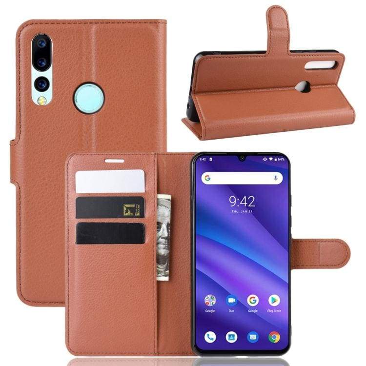 Deluxe Faux Leather Texture Flip Phone Cover/Wallet - For Umidigi A5 Pro Phone - Image 2