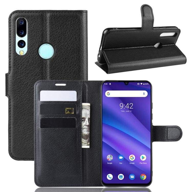 Deluxe Faux Leather Texture Flip Phone Cover/Wallet - For Umidigi A5 Pro Phone - Image 3