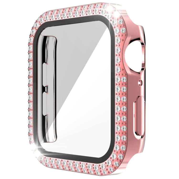 Apple Watch Series 4/5/6/SE 40mm Diamond Front Watch Protective Cover with Tempered Glass Screen Protector - Image 10