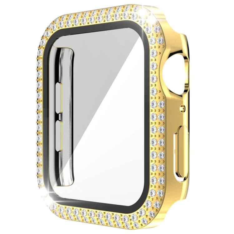 Apple Watch Series 4/5/6/SE 40mm Diamond Front Watch Protective Cover with Tempered Glass Screen Protector - Image 9