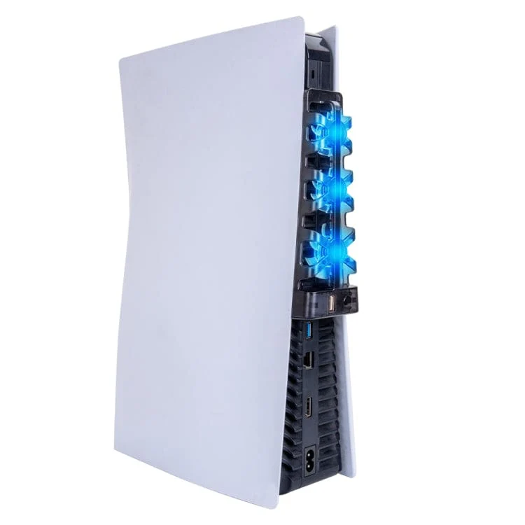 Dobe TP5 Triple Fan Cooling Bracket for PS5, Blue Fan LED