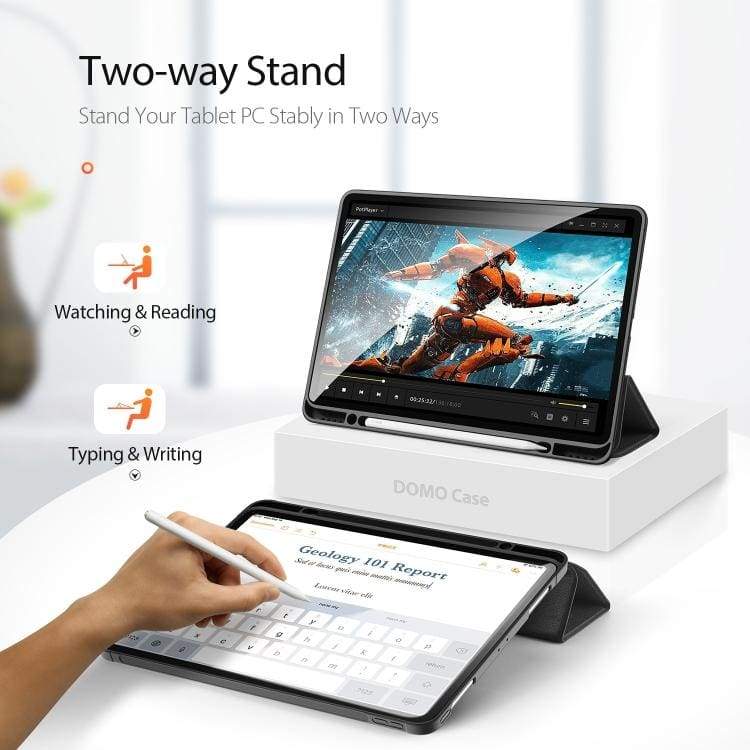 Apple iPad Pro 12.9 Domo Magnetic Flip Front Tri-Fold Protective Tablet Cover - Image 5
